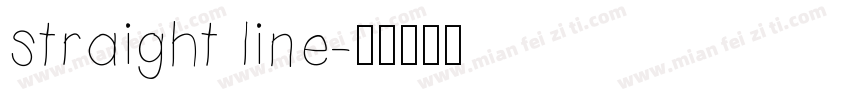 straight line字体转换